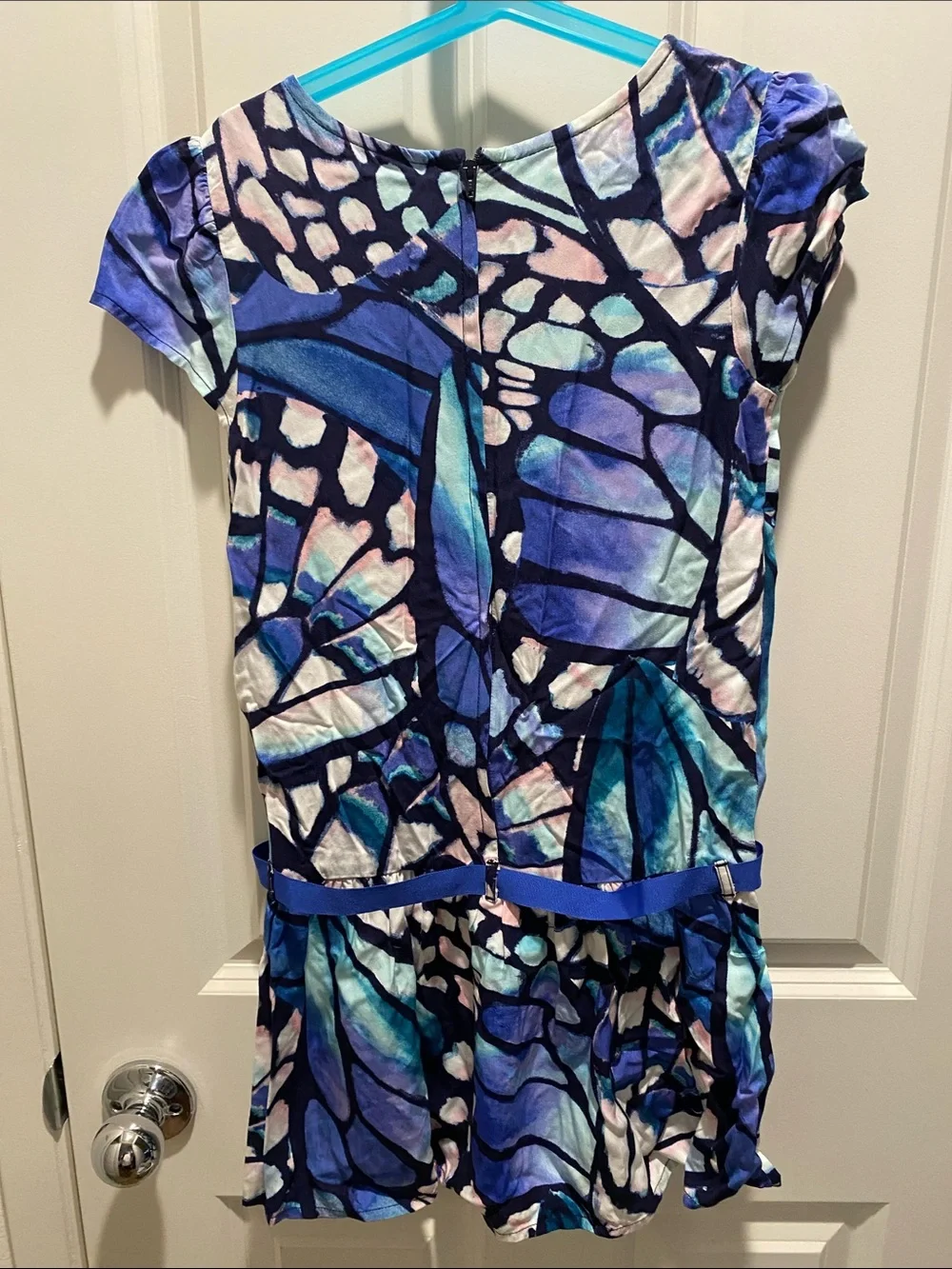 Gymboree Abstract Print Flapper Style Dress with Belt NWOT